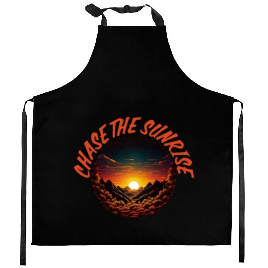 Chase the Sunrise in Nature Kitchen Aprons