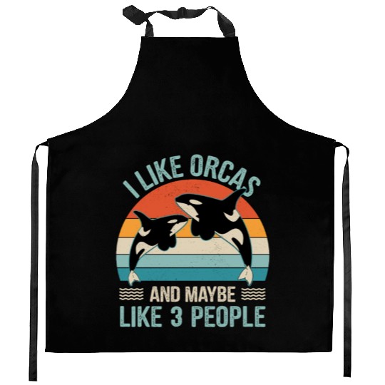 King Orca, Ruler of the Seas Kitchen Aprons