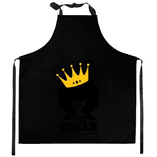 Black Queen Kitchen Aprons