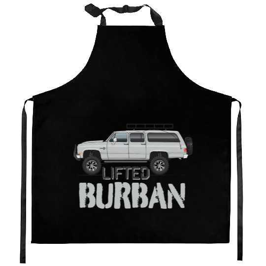burban Light Silver Kitchen Aprons