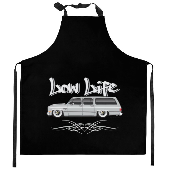 low life Light Silver Kitchen Aprons