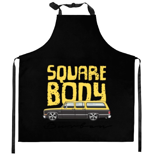 square body Colonial yellow Kitchen Aprons