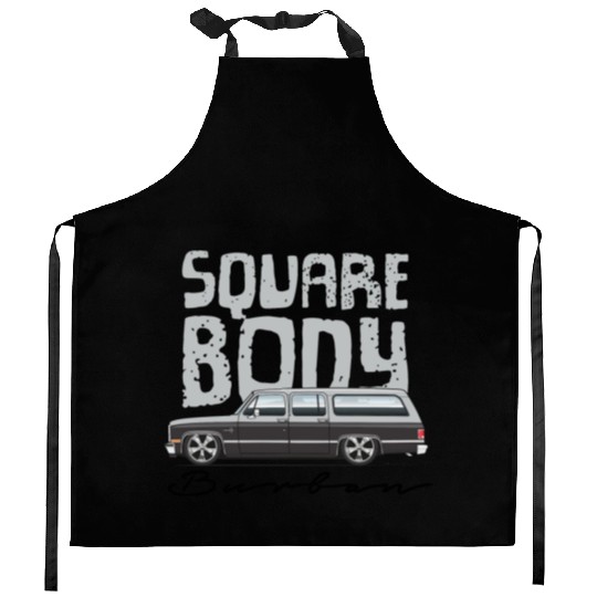 square body Light Silver Kitchen Aprons