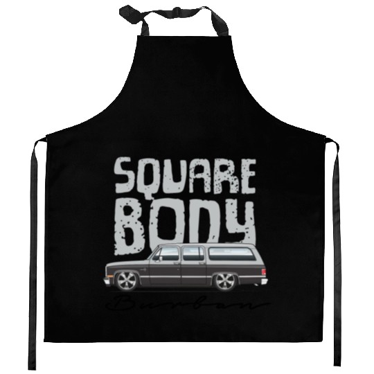 square body Light Silver Kitchen Aprons