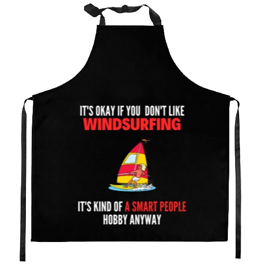 Windsurfer Wave Ocean Windsurfing Sailboarding Kitchen Aprons
