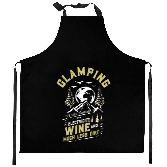 Glamping Definition Glamper Its Like Camping Spark Kitchen Aprons