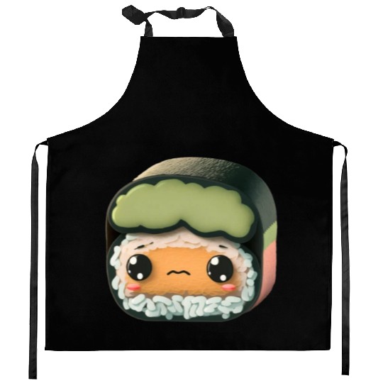 Cute Realistic Sushi Roll Kitchen Aprons