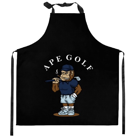 Ape Golf Streetwear Kitchen Aprons