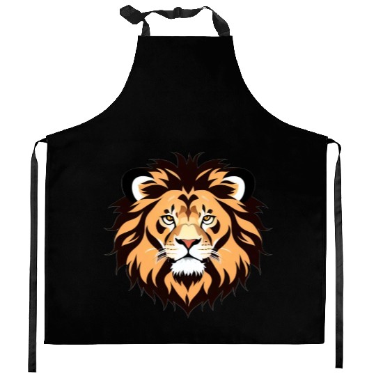Royal Cartoon Lion - King of the Jungle 11 Kitchen Aprons