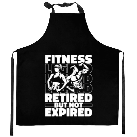 Fitness Workout Gym Retired Kitchen Aprons