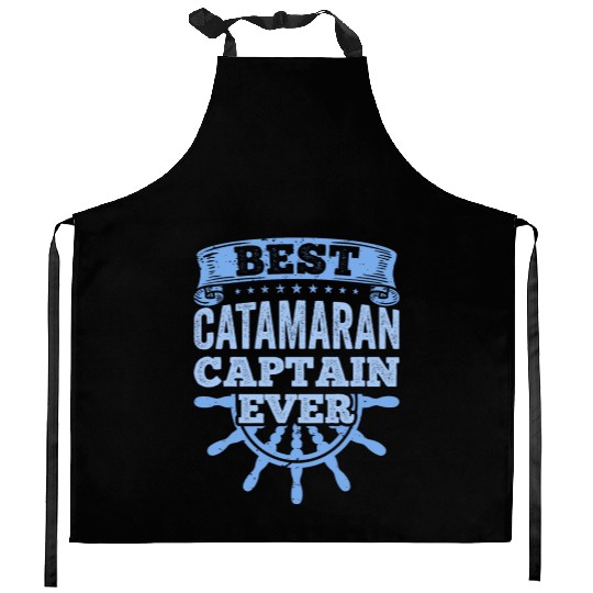 Catamaran Sailing Sailor Best Catamaran Captain Kitchen Aprons