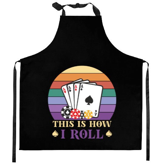 Poker Casino Poker Player Gambling Roulette Gift Kitchen Aprons