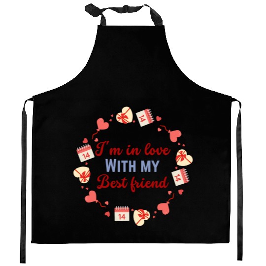 I Am In Love With My Best Friend Kitchen Aprons