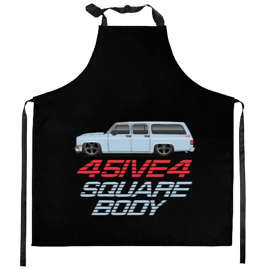 square Light Blue Kitchen Aprons