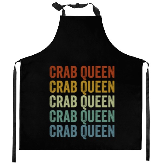 Crab Queen Crab Lover Women Kitchen Aprons