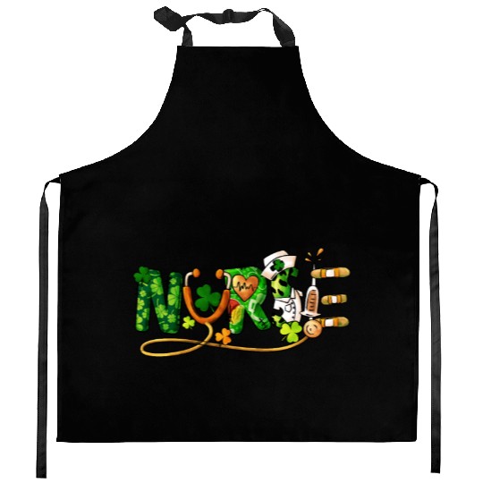 Scrub Top One Lucky Nurse St Patricks Day Kitchen Aprons