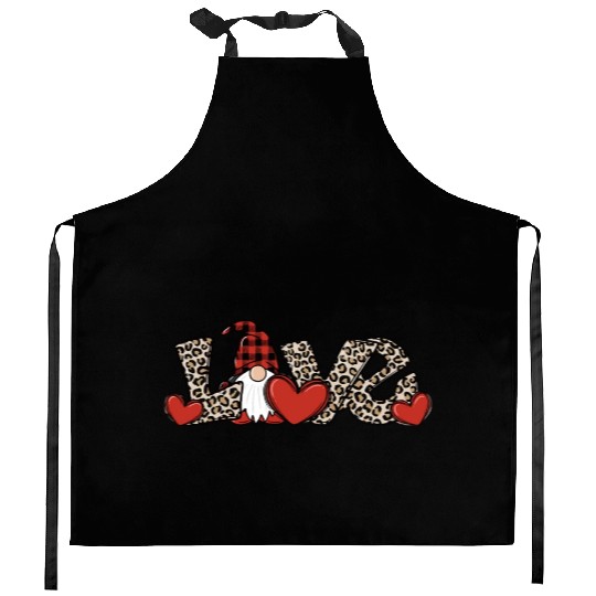 Gnomes Valentine s Day Gnomes Valentines Kitchen Aprons