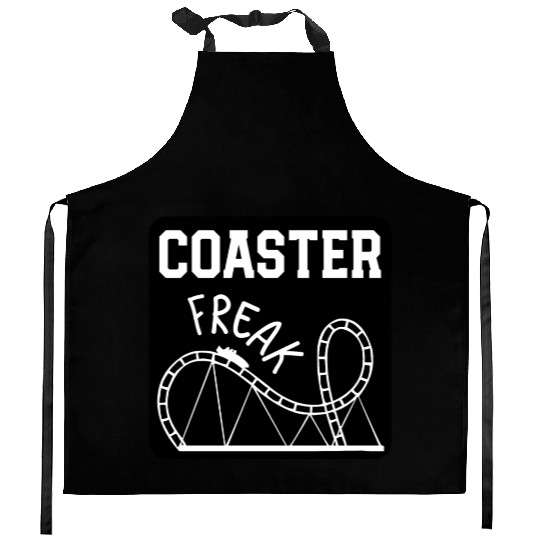 Roller Coaster freak Kitchen Aprons