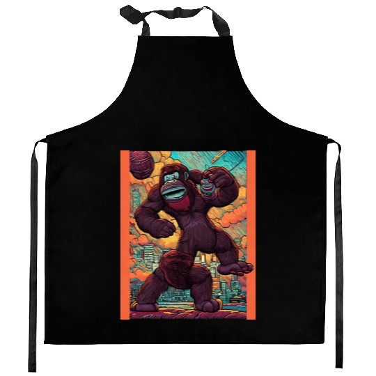 Arcade Monkey Kitchen Aprons