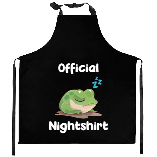 Cute Frog Sleepshirt Nightwear Nightshirt Sleep Kitchen Aprons