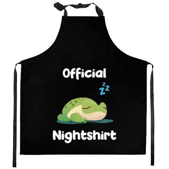 Cute Frog Sleepshirt Nightwear Nightshirt Sleep Kitchen Aprons