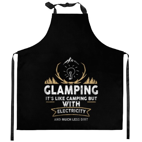 Glamping Definition Glamper Its Like Camping Spark Kitchen Aprons