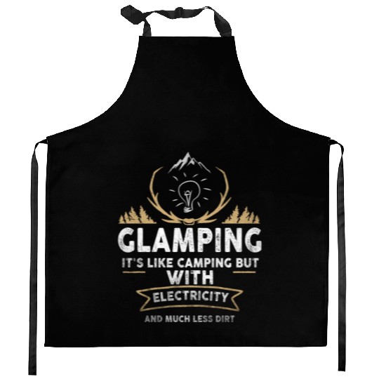 Glamping Definition Glamper Its Like Camping Spark Kitchen Aprons