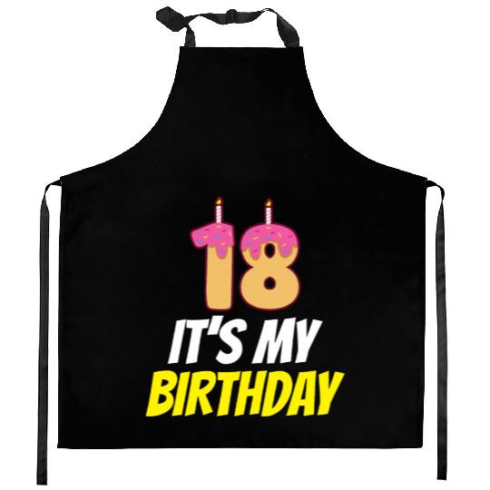 18 It's My Birthday Party Eighteen Celebrate Kitchen Aprons