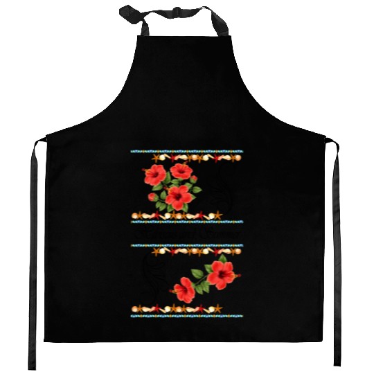 Hibiscus and Summer - Vintage Kitchen Aprons