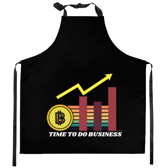 CRYPTO BUSINESS Kitchen Aprons