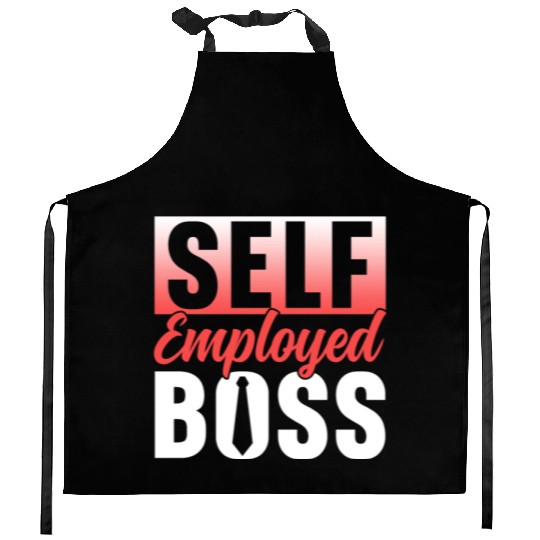 Self Employed Boss Job Freelancer Work Kitchen Aprons