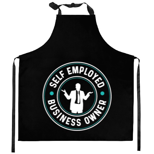 Self Employed Business Owner Work Freelancer Boss Kitchen Aprons