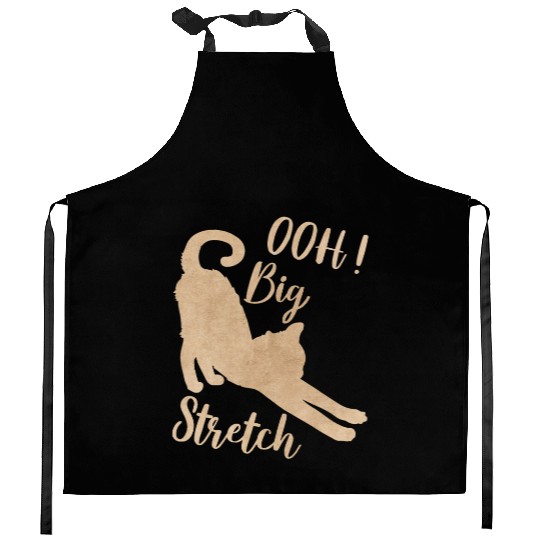 Big Stretch, Cat Lover Kitchen Aprons