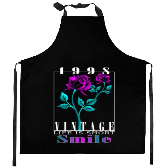 1998 Born Vintage Rose Gift Kitchen Aprons