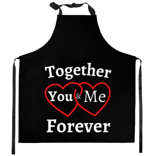 Idée cadeau couple, You Me Together Forever, LOVE Kitchen Aprons