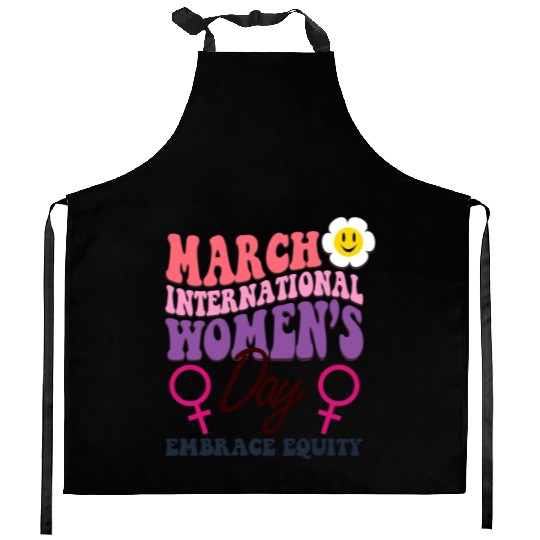 International Women's Day 2023 Theme Embrace Equit Kitchen Aprons