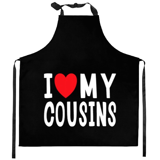 I Love My Cousins Celebrate Family Reunion Kitchen Aprons