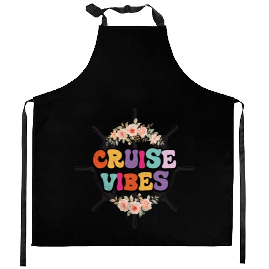 Cruise Vibes Family Cruise Vacation 2023 Kitchen Aprons