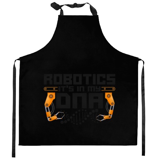 Robot Robotics Engineer Vintage Kitchen Aprons