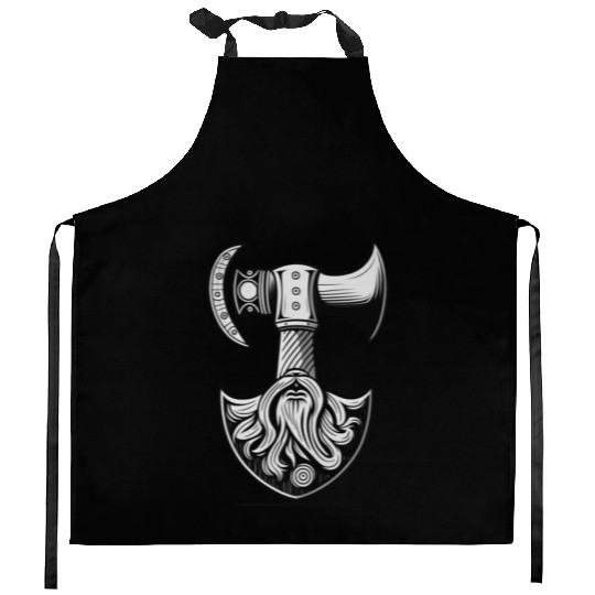 Odin Viking Ax Axe Valhalla Norman Norse Kitchen Aprons