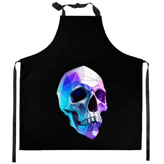 Polygon Skull Art Kitchen Aprons