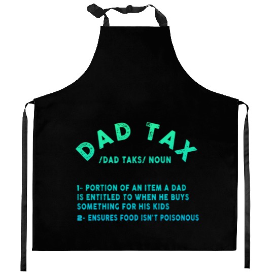 Vintage Dad Tax Definition Men Funny Father's Day Kitchen Aprons