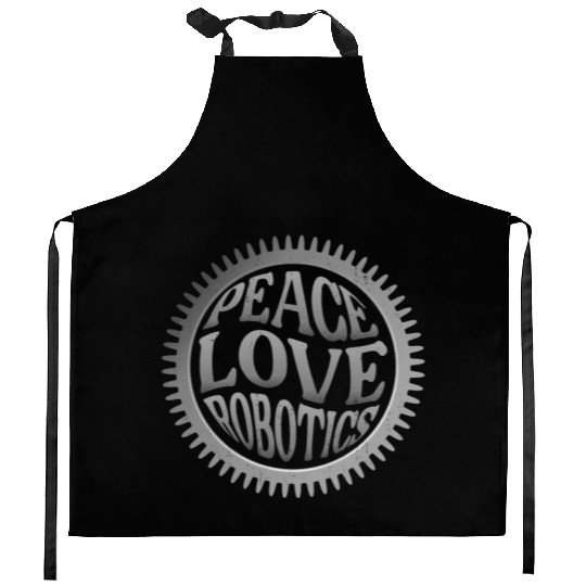 Robot Robotics Engineer Female Kitchen Aprons