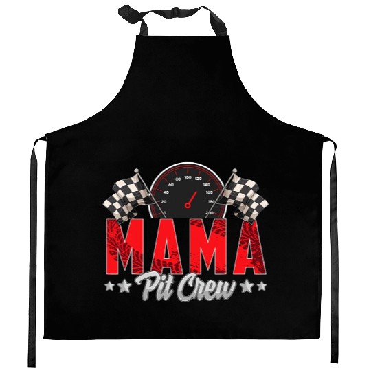 Race Car Birthday Party Racing Family Mama Pit Cre Kitchen Aprons