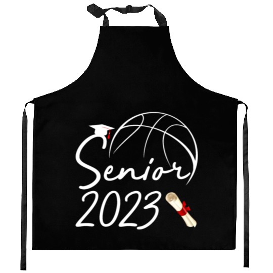 Graduate Senior Class 2023 Graduation Basketball Kitchen Aprons
