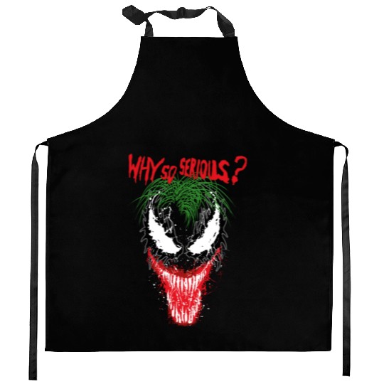 The V.e.n.o.m Joker Symbiosis Why So Serious? Kitchen Aprons