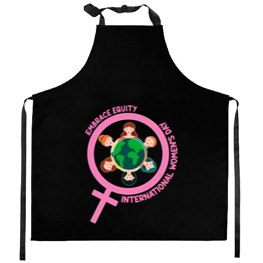 Happy International Women's Day Embrace Equity Kitchen Aprons