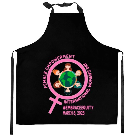 International Women's Day: Empowerment Embrace Equ Kitchen Aprons