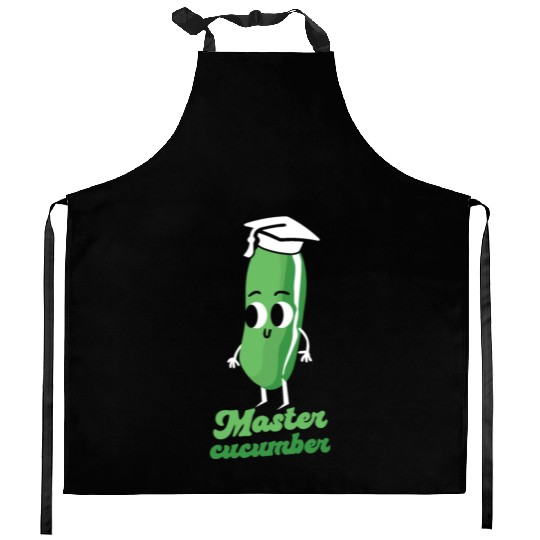 Master Cucumber Vegetarian Vegetable Veggies Vegan Kitchen Aprons