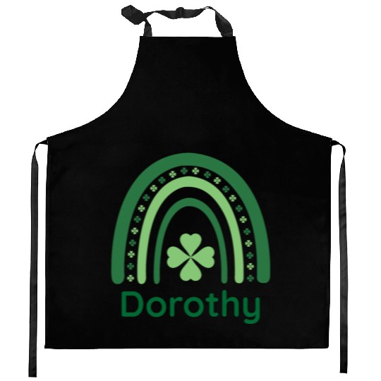 Dorothy Clover Charm Boho Rainbow Kitchen Aprons